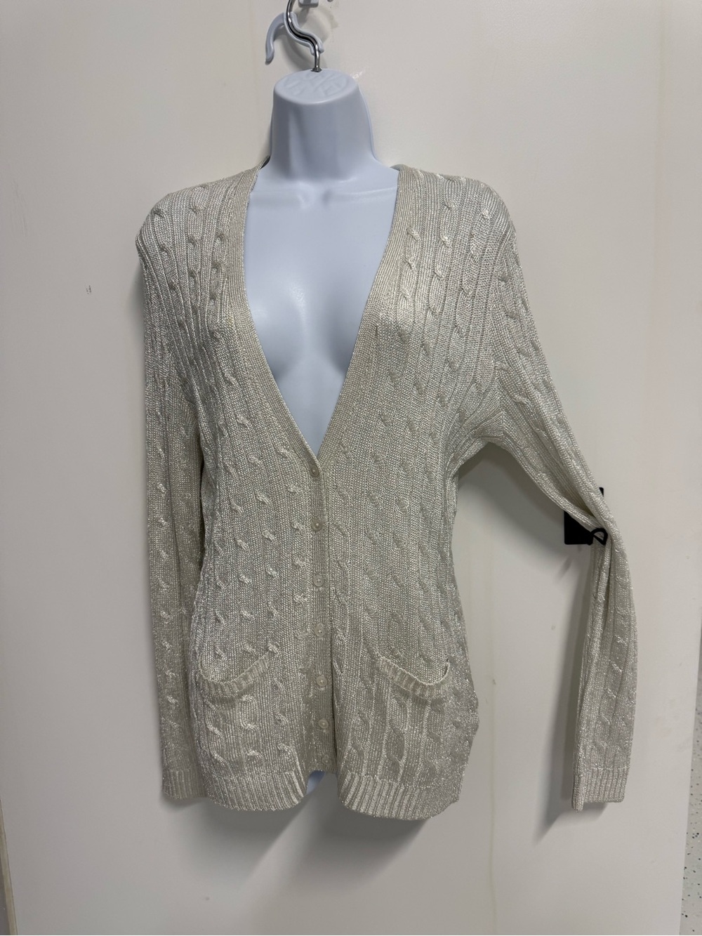 Ralph LaCable Knit Open Cardigan Sweater